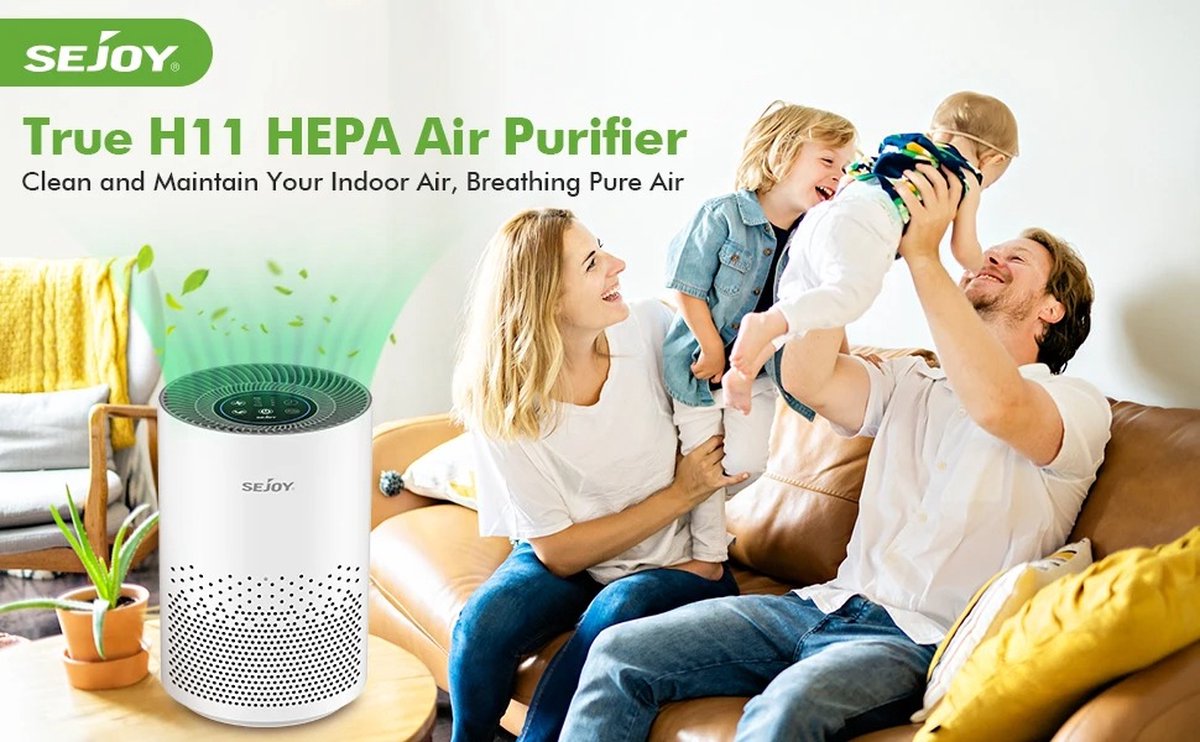 Wildor® Luchtreiniger Air Purifier 3-laags filter