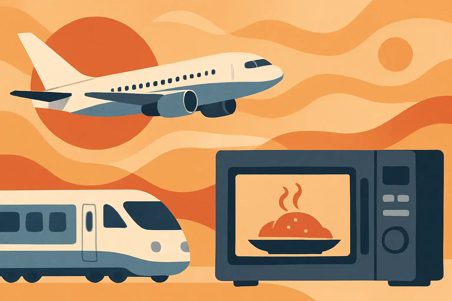 Aan boord: hoe magnetrons de catering in vliegtuigen en treinen stilletjes transformeren