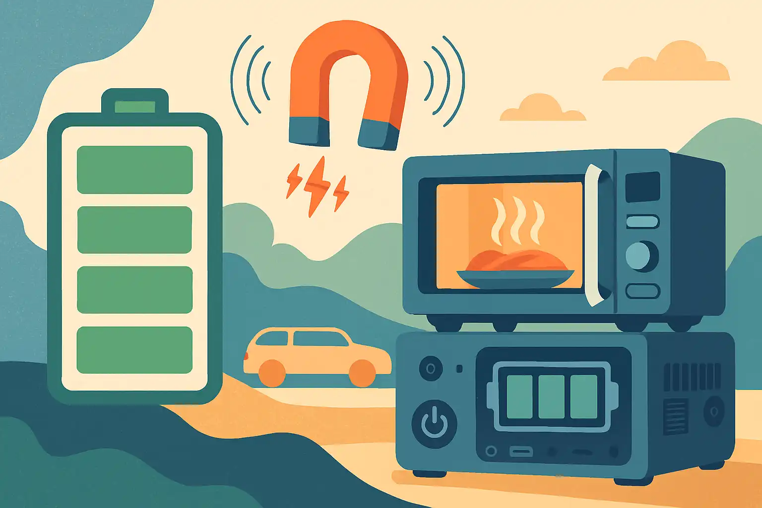 Batterijgevoede magnetrons: zo werkt koken op powerstations en waarom je volgende roadtrip er anders uit zal zien