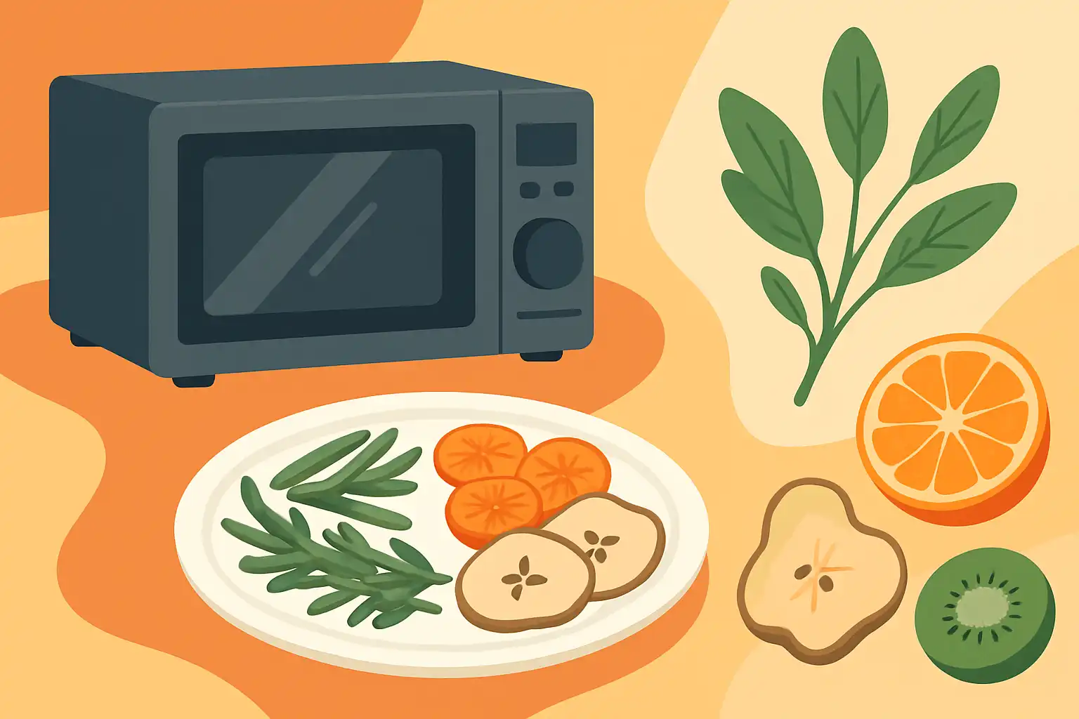 Drogen in de magnetron: zo maak je in minuten je eigen gedroogde kruiden, fruit en groenten