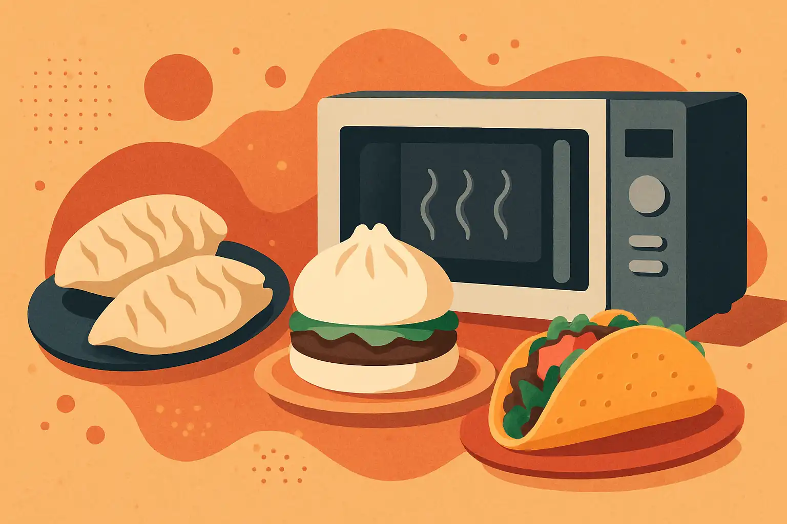 Streetfood in seconden: magnetron hacks voor gyoza, bao en crispy taco shells