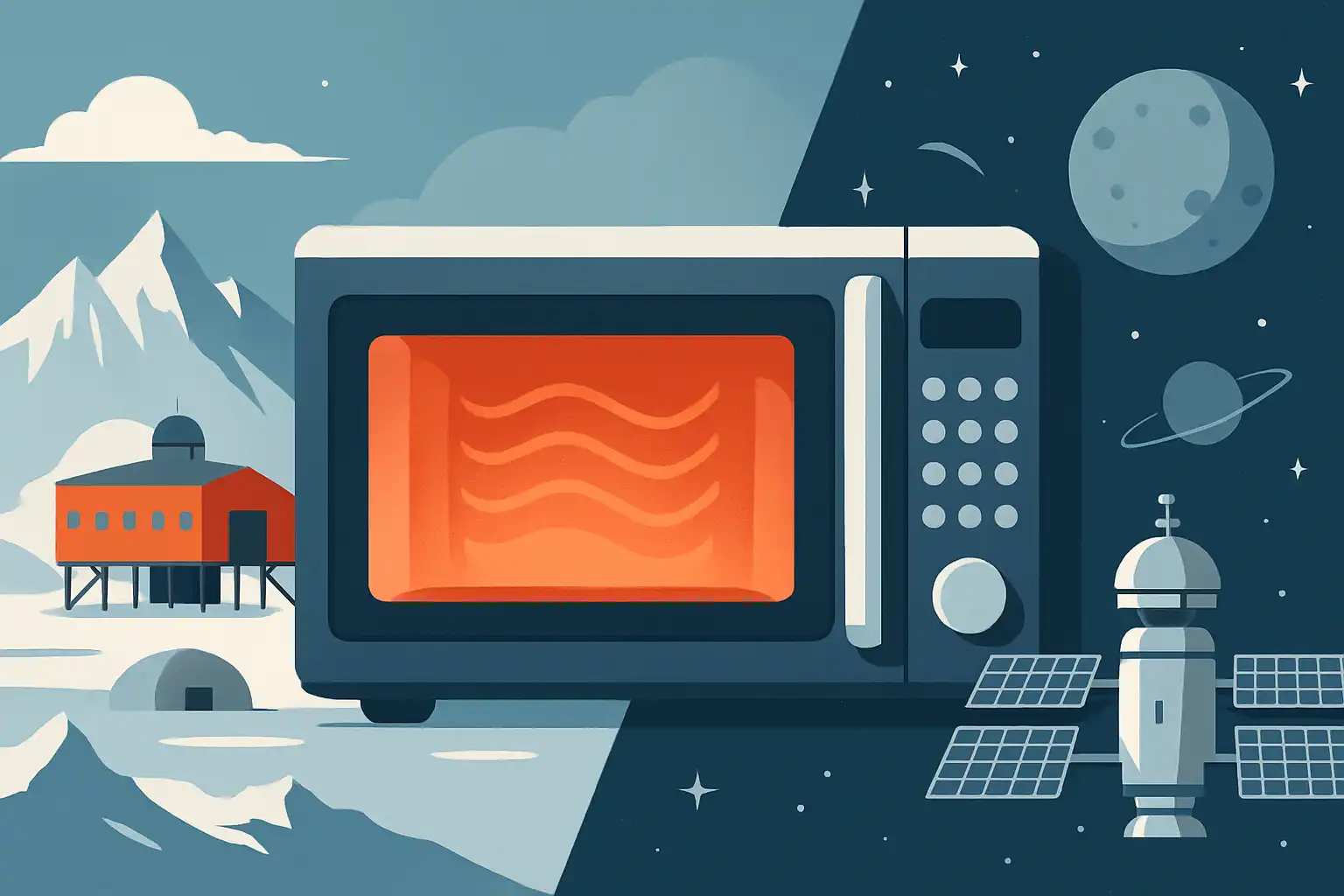 Van Antarctische basis tot ruimtestation: hoe magnetrons koken in de meest extreme omgevingen
