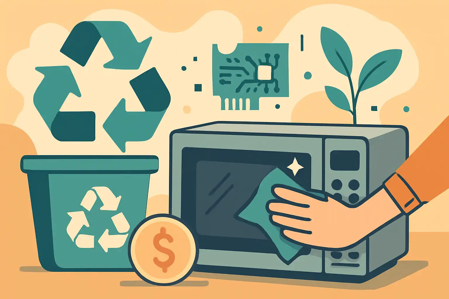 Weg met e-waste: zo recycel je je oude magnetron en verdien je er iets aan