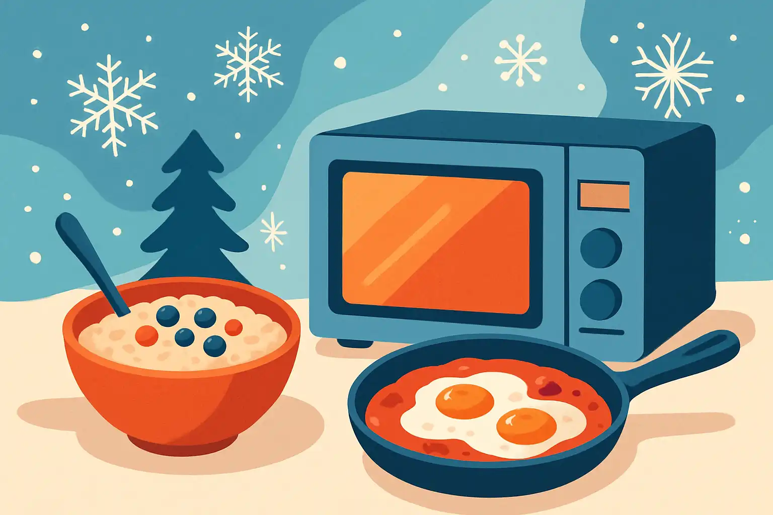 Winterse powerontbijten uit de magnetron: havermout tot shakshuka zonder fornuis