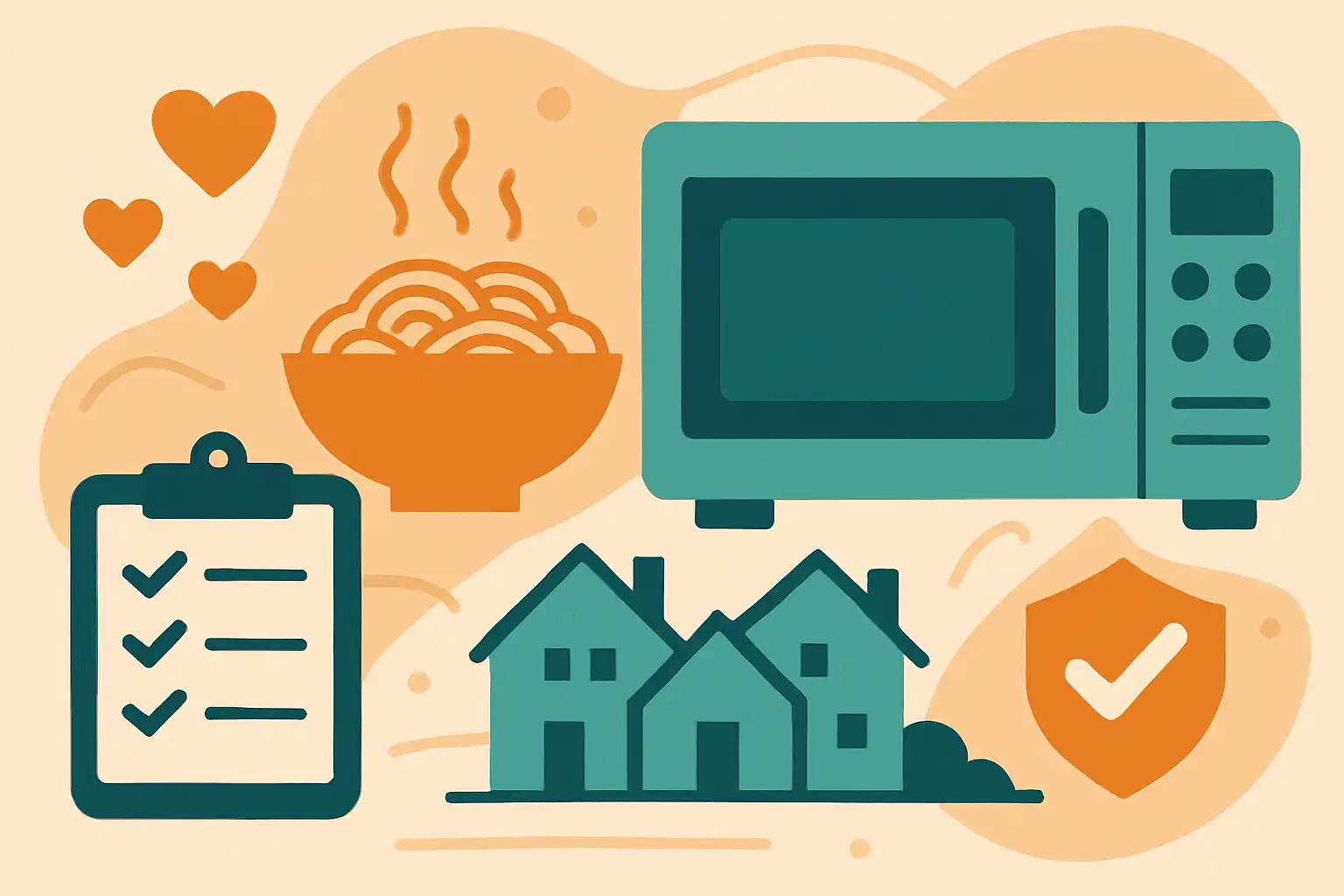 Zo organiseer je een buurtmaaltijd met alleen je magnetron: recepten, logistiek en voedselveiligheid