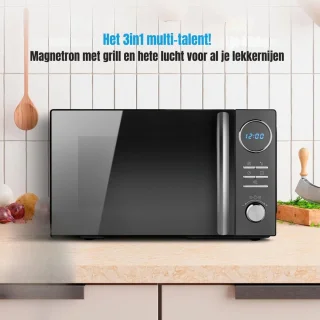 MMP® Heteluchtoven - Oven - Airfryer Oven - Zwart - 28cm x 47cm x 42cm