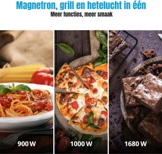 MMP® Heteluchtoven - Oven - Airfryer Oven - Zwart - 28cm x 47cm x 42cm