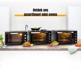MMP® Heteluchtoven - Oven - Airfryer Oven - 45 Liter - 2000 Watt - Zwart - 56cm x 41cm x 35cm