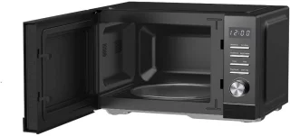 Heinner HMW-MD25DMRBK Vrijstaand Magnetron 25L – 800 W – 5 Vermogensniveaus – 8 Automatische Programma’s – Ontdooifunctie – Timer – Spiegelglas – Zwart