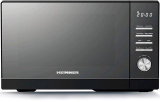 Heinner HMW-MD25DMRBK Vrijstaand Magnetron 25L – 800 W – 5 Vermogensniveaus – 8 Automatische Programma’s – Ontdooifunctie – Timer – Spiegelglas – Zwart review