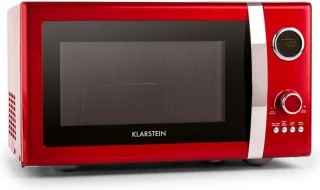 Klarstein Fine Dinesty 2in1-magnetron Retro 23L 1000W 12 programma's rood