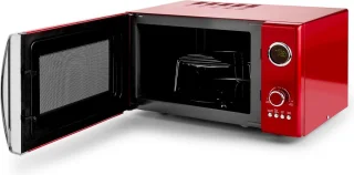 Klarstein Fine Dinesty 2in1-magnetron Retro 23L 1000W 12 programma's rood