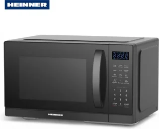 Heinner HMW-MD25MBK Magnetron 25L – 800W – 5 Vermogensniveaus – Ontdooifunctie – Draaiknop & Digitale Timer – Zwart