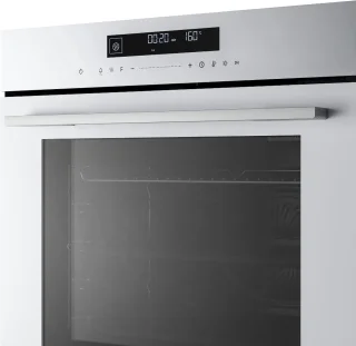 Klarstein Velaire inbouwoven - 74 l elektrische oven, 13 standen, touchbediening, energieklasse A+, geëmailleerde binnenkant, driedubbele beglazing, geïntegreerde enkele oven, 60 cm, mat en glazen design, wit