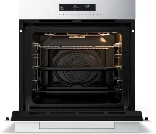 Klarstein Velaire inbouwoven - 74 l elektrische oven, 13 standen, touchbediening, energieklasse A+, geëmailleerde binnenkant, driedubbele beglazing, geïntegreerde enkele oven, 60 cm, mat en glazen design, wit