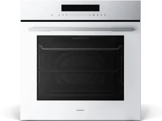 Klarstein Velaire inbouwoven - 74 l elektrische oven, 13 standen, touchbediening, energieklasse A+, geëmailleerde binnenkant, driedubbele beglazing, geïntegreerde enkele oven, 60 cm, mat en glazen design, wit