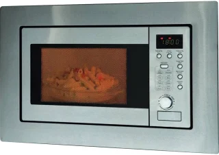 Inbouw magnetron met grill | 20 liter | 8 automatische programma's | Ontdooi functie | Roestvrij staal | 800 watt