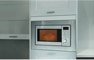 Inbouw magnetron met grill | 20 liter | 8 automatische programma's | Ontdooi functie | Roestvrij staal | 800 watt