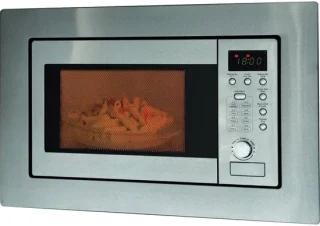 Inbouw magnetron met grill | 20 liter | 8 automatische programma's | Ontdooi functie | Roestvrij staal | 800 watt