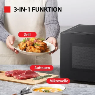 Combi magnetron - magnetron - combi magnetron vrijstaand - combimagnetron vrijstaand - combimagnetron inbouw - combi oven - combi magnetron inbouw - combimagnetron - Heteluchtoven - 20 Liter