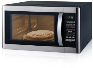 Grote Magnetron met Grill - 42 Liter Zetel met 1100W en 1400W, 11 Vermogensstanden en Automatische Menu's