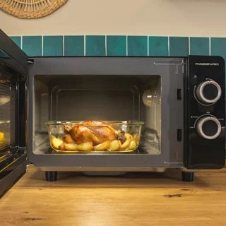 Compacte Magnetron zonder Draaitafel - 20L, 700W - Voor Eenvoudig Koken en Ontdooien