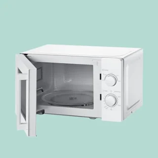 Solo Magnetron Oven met 5 Kookniveaus en Draaiplateau, 20 L/700 W - Wit