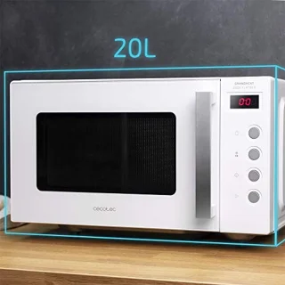 Digitale magnetron zonder draaitafel met 20 liter capaciteit en 700 W vermogen - Wit