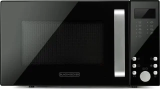 BLACK+DECKER - Vrijstaand Magnetron met Grillfunctie 23L – Digitaal Display – 9 Automatische Programma’s – Ontdooifunctie – Timer – 900W – Zwart