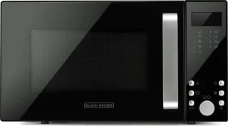 BLACK+DECKER - Vrijstaand Magnetron met Grillfunctie 23L – Digitaal Display – 9 Automatische Programma’s – Ontdooifunctie – Timer – 900W – Zwart