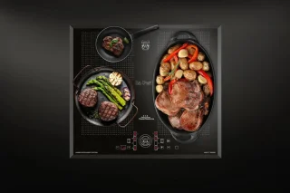 Inbouwoven - KAISER - EH 6341 - XXL Multi 37, multifunctionele - elektrische - stoomoven met stoomreiniging - 60 cm + KCT 61 FI - inductiekookplaat - 60 cm - FREE ZONE met 2 FLEX inductiezones