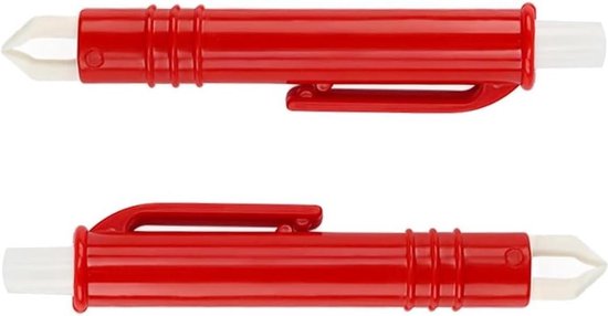 Compacte tekentang set (2x rood) — snel en praktisch tegen teken