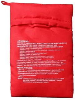 Aardappelzak magnetron 19x25 cm rood