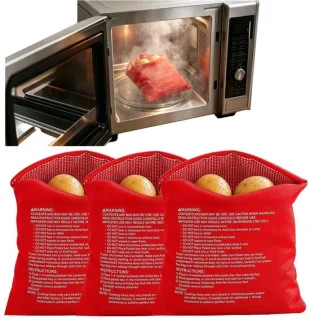 Aardappelzakken voor de magnetron, 3 stuks