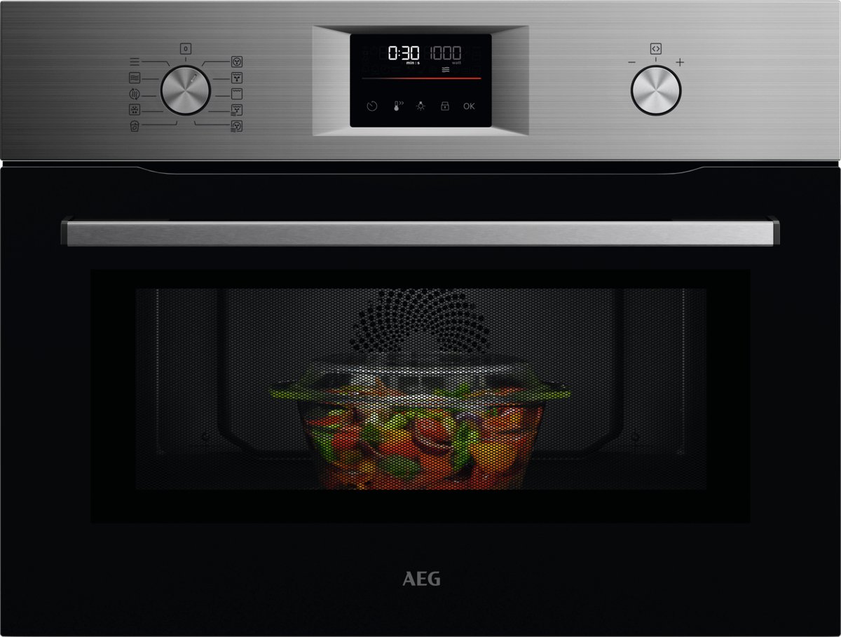De AEG 5000 serie OO5NK4W0M CombiCook Inbouwoven 41L in één oogopslag