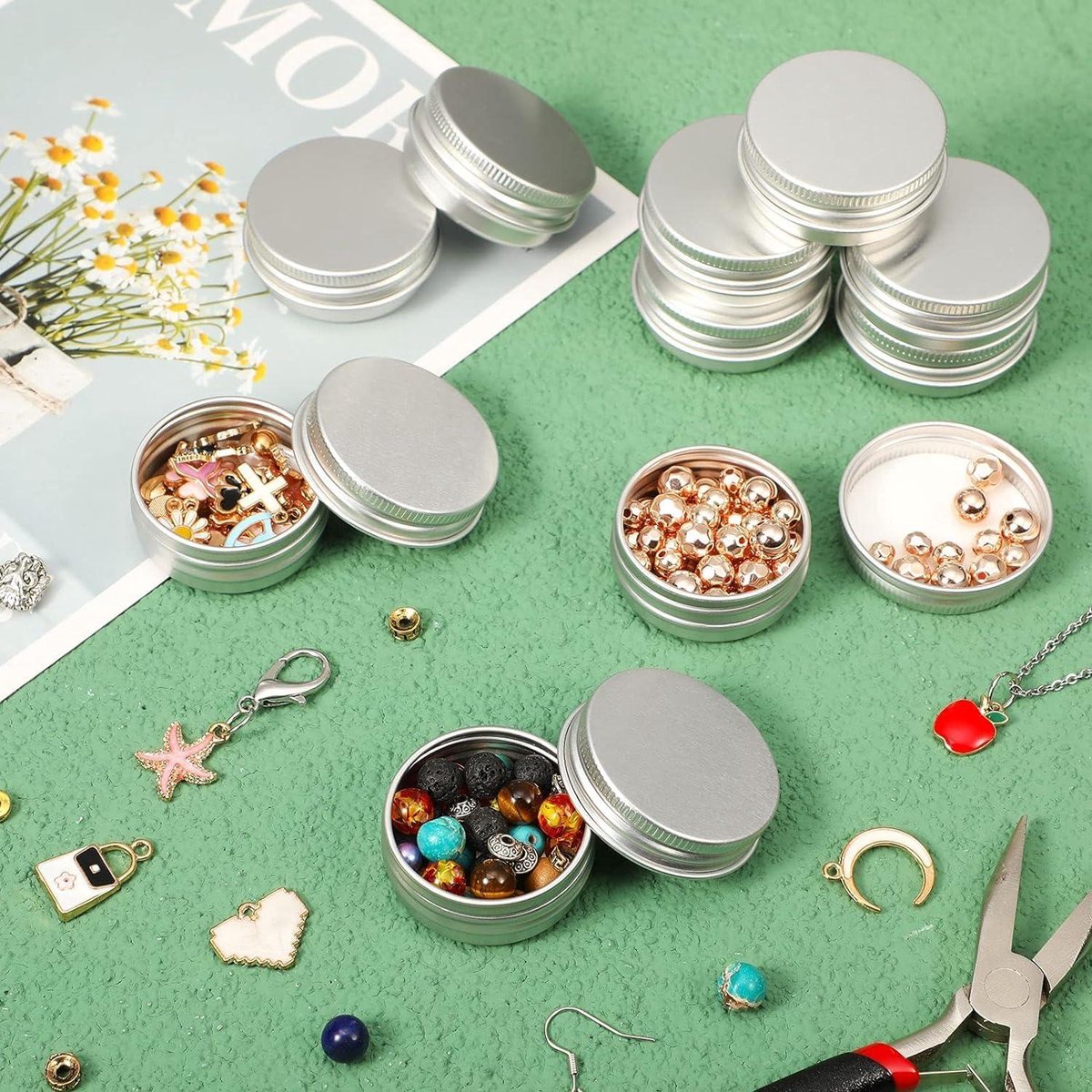 Wat vinden we goed aan de Aluminium Potjes Rond 20 ml - 24 Stuks