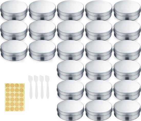 Aluminium Potjes Rond 20 ml - 24 Stuks review