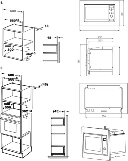 BEKO MOB17131X Inbouwmagnetron RVS