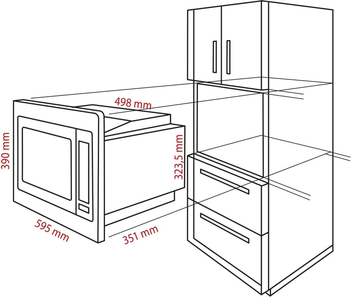 Wat vinden we goed aan de Bomann MWG 3001 H EB Inbouwmagnetron 25L