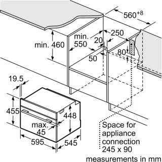 Bosch CFA634GS1 Serie 8 Inbouwmagnetron