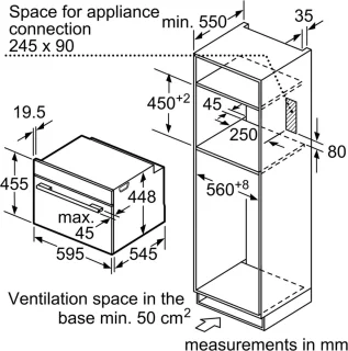Bosch CFA634GS1 Serie 8 Inbouwmagnetron