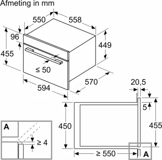 Bosch CMA585GS1 Serie 6 Inbouwmagnetron