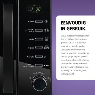 Brabantia BBEK1145DG Magnetron met Grillfunctie