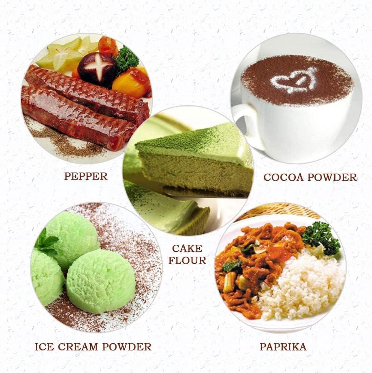 Cacaostrooier roestvrij staal premium