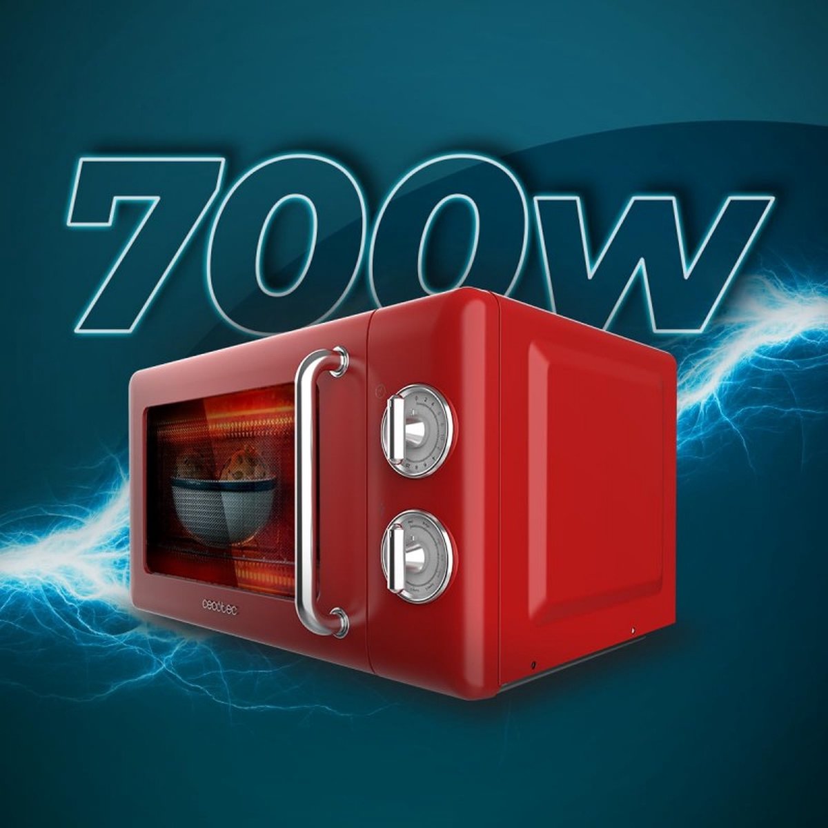 Cecotec Proclean 3110 Retro Magnetron Rood 20L 700W