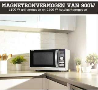 Combi Oven Magnetron Hetelucht 25L Vrijstaand