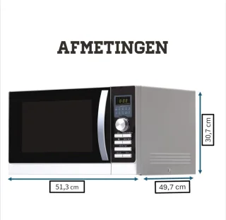 Combi Oven Magnetron Hetelucht 25L Vrijstaand