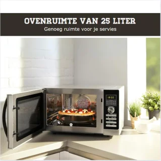 Combi Oven Magnetron Hetelucht 25L Vrijstaand