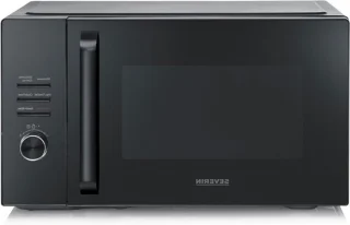 Combimagnetron met grill en hetelucht zwart