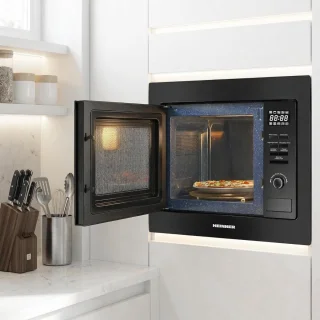 Wat vinden we goed aan de Compacte inbouwmagnetron - Zwart